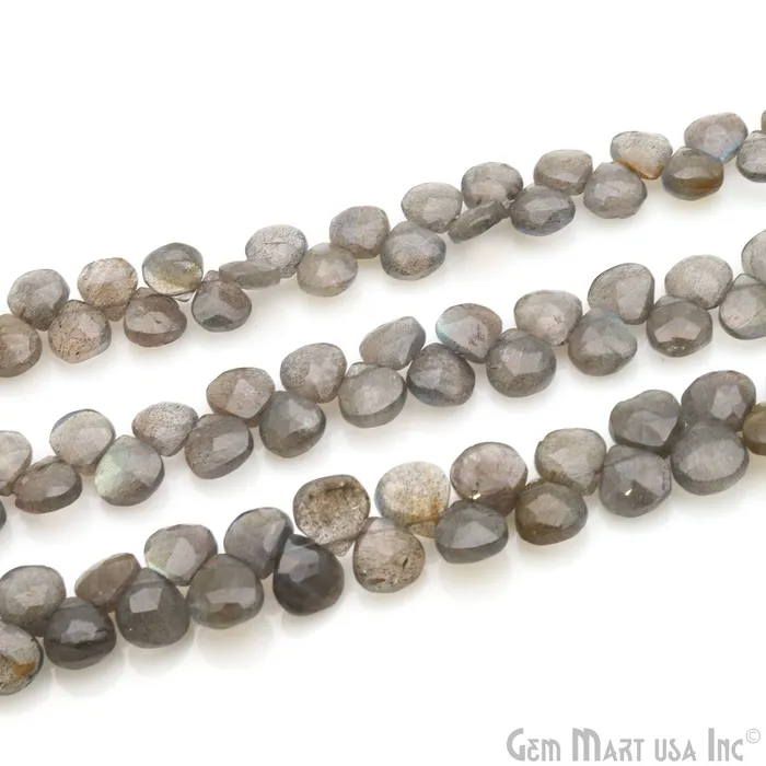 Labradorite Heart Beads 85 Inch Gemstone Strands Drilled Strung Briolette Beads Heart Shape 67mm GemMartUSA Necklaces Labradorite Heart Beads 85 Inch Gemstone Strands Drilled Strung Briolette Beads Heart Shape 67mm GemMartUSA Necklaces