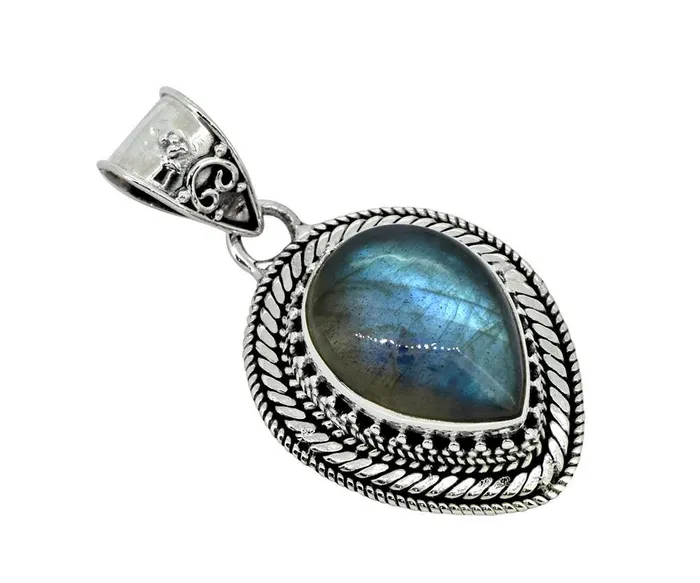 Labradorite Solid 925 Sterling Silver Pendant 1 12 YoTreasure Necklaces