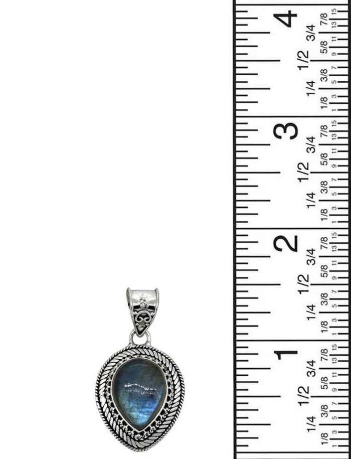 Labradorite Solid 925 Sterling Silver Pendant 1 12 YoTreasure Necklaces