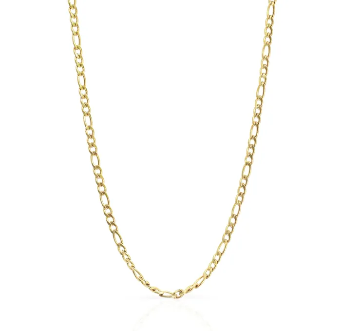 Mai Dsire Necklaces BOBBI DAINTY GOLD FIGARO CHAIN NECKLACE