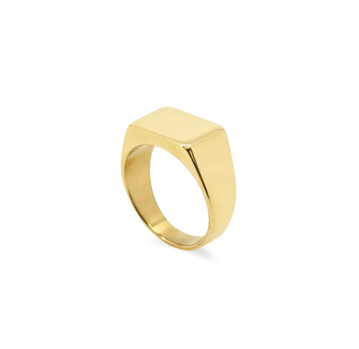 MAI DSIRE Rings FRANKIE GOLD SQUARE SIGNET RING