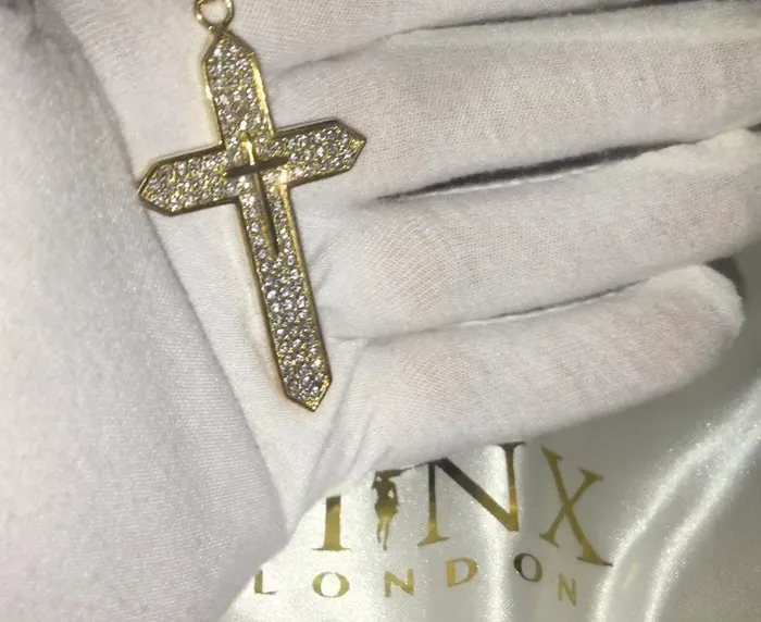Minx London Necklaces Cross Necklace Cross necklace for Men Cross Necklace Women Cross Pendant and Necklace Cross Chain for Men Iced Out Cross Pendant
