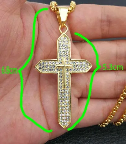 Minx London Necklaces Cross Necklace Cross necklace for Men Cross Necklace Women Cross Pendant and Necklace Cross Chain for Men Iced Out Cross Pendant