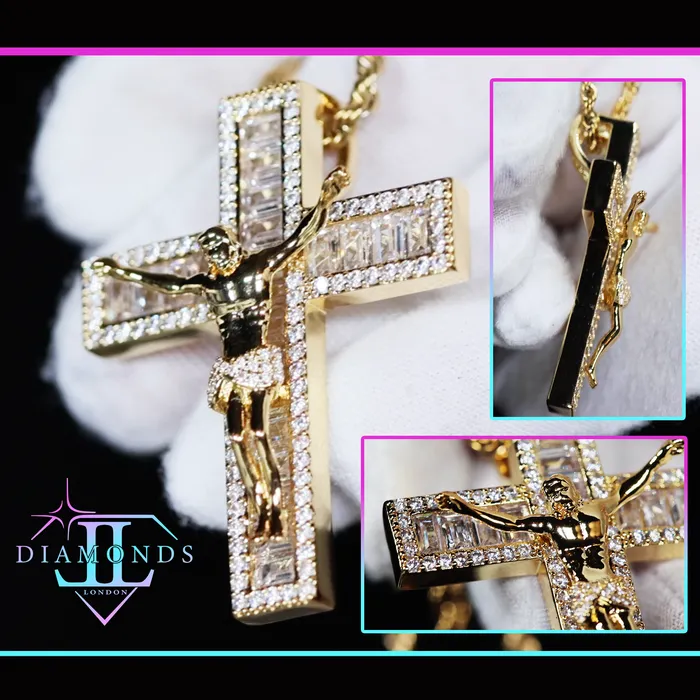 My Store Necklaces Gold iced out jesus cross Mens diamond cross pendant Iced out cross pendant My Store Necklaces Gold iced out jesus cross Mens diamond cross pendant Iced out cross pendant