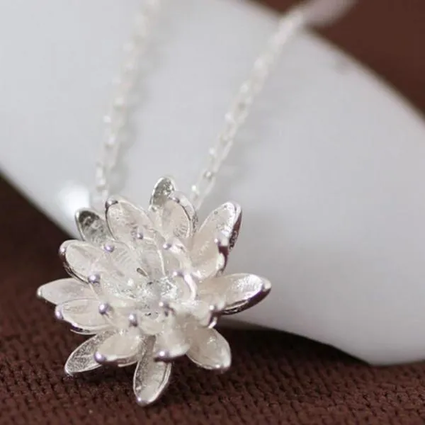 Necklaces Blooming Lotus Necklace My Zen Temple
