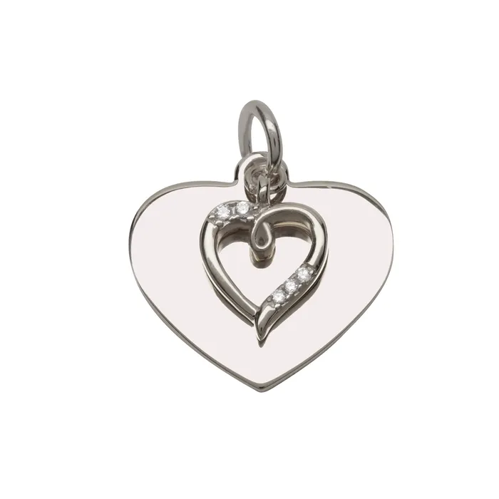 Necklaces Cherished Moments Jewelry Custom Engraved Heart Charms Necklaces Cherished Moments Jewelry Custom Engraved Heart Charms
