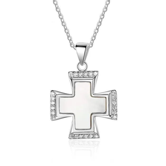 Necklaces customjewelryan Silver Shell Necklace for Women with Cute Cross Pearl Oysters Pendant Anniversary Gift Jewelry Necklaces customjewelryan Silver Shell Necklace for Women with Cute Cross Pearl Oysters Pendant Anniversary Gift Jewelry