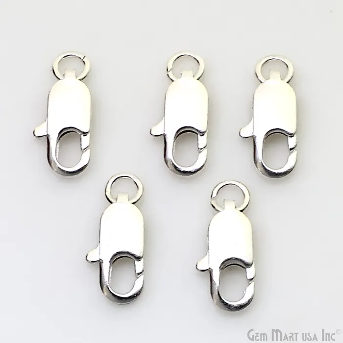 Necklaces GemMartUSA 5pc Lot Silver Pendant Necklace Swivel Clasp Necklaces GemMartUSA 5pc Lot Silver Pendant Necklace Swivel Clasp