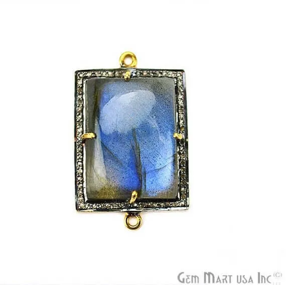 Necklaces GemMartUSA Labradorite Cabochon with Natural Pave Diamond Setting 32x20mm Gold Vermeil Gemstone Necklace Pendant DPLB40002 Necklaces GemMartUSA Labradorite Cabochon with Natural Pave Diamond Setting 32x20mm Gold Vermeil Gemstone Necklace Pendant DPLB40002