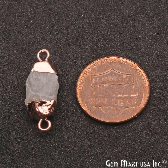 Necklaces GemmartUSA Rough Rainbow Moonstone Organic 19x9mm Single Bail Rose Gold Electroplated Pendant Connector Necklaces GemmartUSA Rough Rainbow Moonstone Organic 19x9mm Single Bail Rose Gold Electroplated Pendant Connector