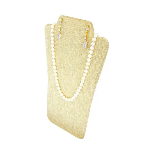 Necklaces JPIDisplay 14 18 Beige Burlap Easel Display for Earring and Necklace Necklaces JPIDisplay 14 18 Beige Burlap Easel Display for Earring and Necklace