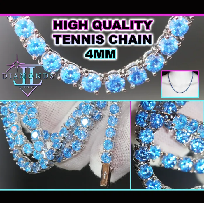 Necklaces Lab Diamonds London Tennis Chain Blue Diamond Tennis Chain Tennis Necklace Aquamarine Tennis Chain Necklaces Lab Diamonds London Tennis Chain Blue Diamond Tennis Chain Tennis Necklace Aquamarine Tennis Chain