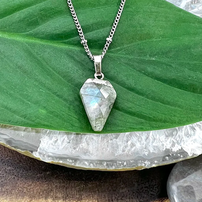 Necklaces Lily Rose Jewelry Faceted Shield Labradorite Minimalist Crystal Pendant 14 2 White Gold Necklace Necklaces Lily Rose Jewelry Faceted Shield Labradorite Minimalist Crystal Pendant 14 2 White Gold Necklace