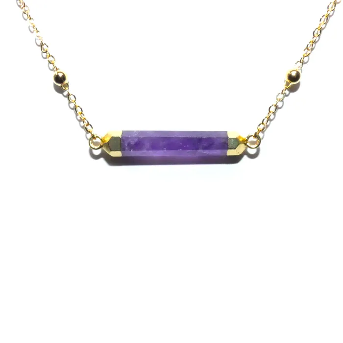 Necklaces Minimalist Amethyst Rounded Bar Pendant Choker 14 2 Gold Necklace Lily Rose Jewelry Necklaces Minimalist Amethyst Rounded Bar Pendant Choker 14 2 Gold Necklace Lily Rose Jewelry