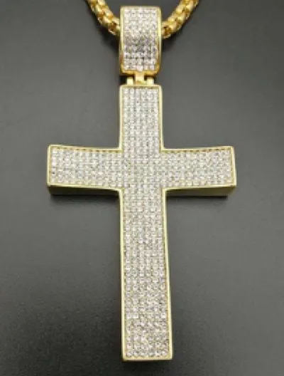 Necklaces Minx London Cross Necklace Cross necklace for Men Cross Necklace Women Cross Pendant and Necklace Cross Chain for Men Iced Out Cross Pendant
