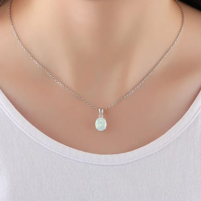 Necklaces My Zen Temple Elegance Opal Necklace