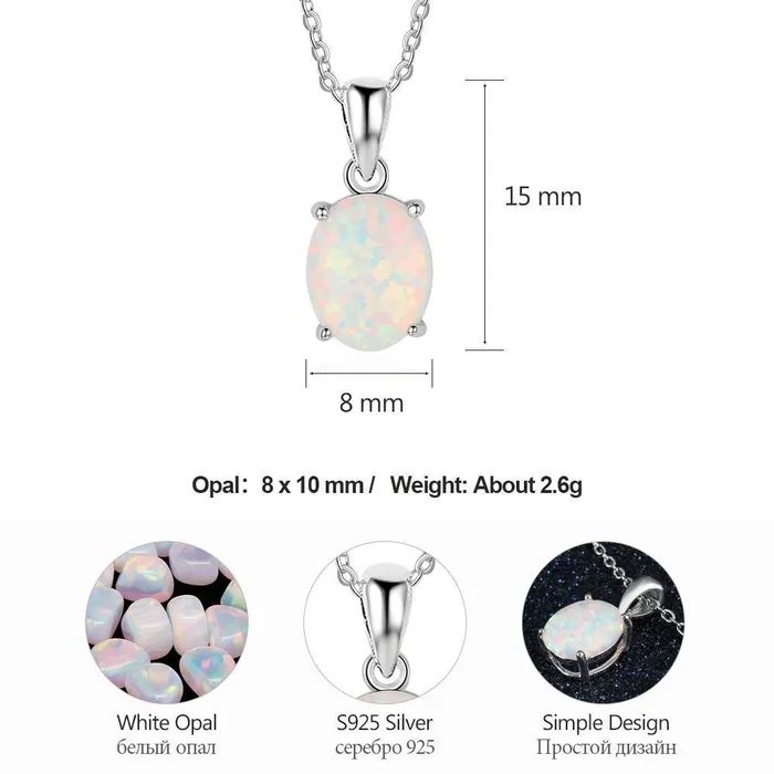 Necklaces My Zen Temple Elegance Opal Necklace