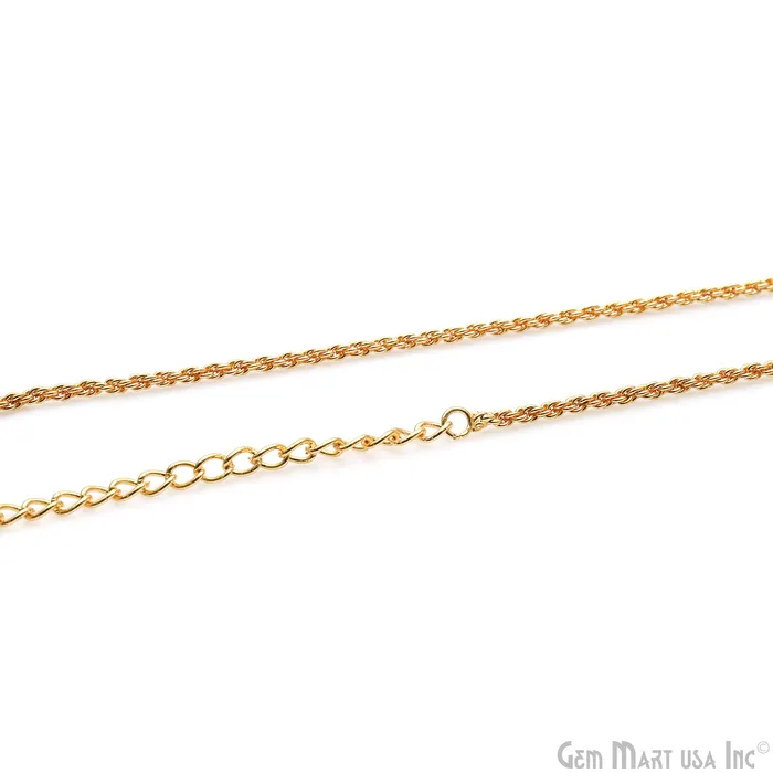 Necklaces Rope Chain Necklace 18 Inch With Lobster Claw Clasp GemMartUSA Necklaces Rope Chain Necklace 18 Inch With Lobster Claw Clasp GemMartUSA