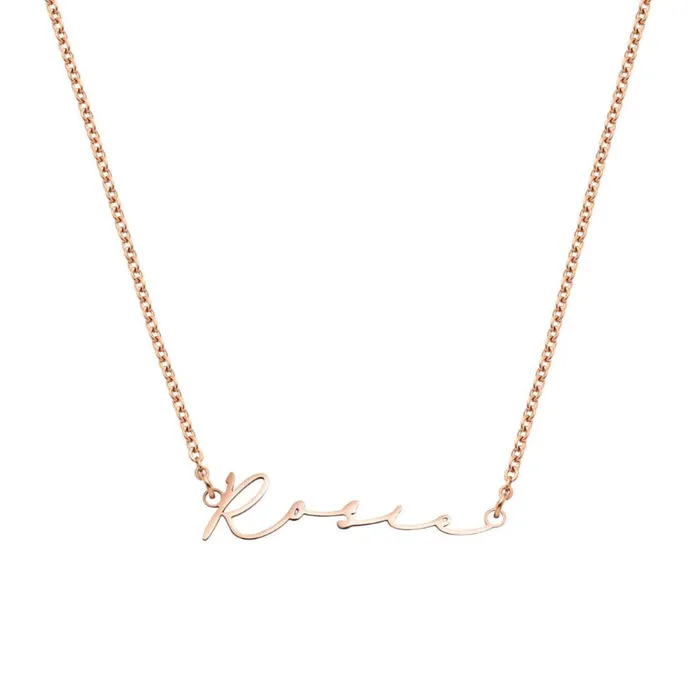 Necklaces Tailored Classy Signature Name Necklace With Chains Customized Jewel Necklaces Tailored Classy Signature Name Necklace With Chains Customized Jewel