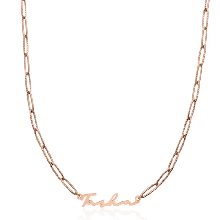 Necklaces Tailored Classy Signature Name Necklace With Chains Customized Jewel