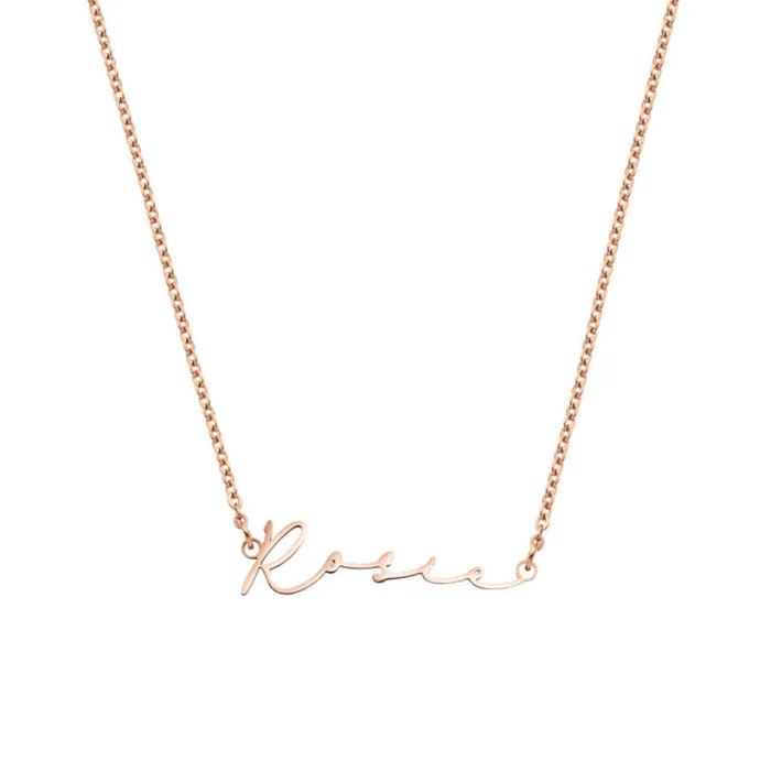 Necklaces Tailored Classy Signature Name Necklace With Chains Customized Jewel
