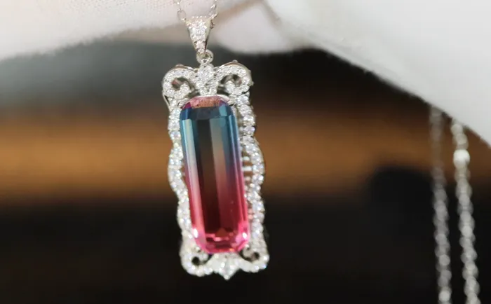 Necklaces Womens Necklace Aquamarine Diamond Necklace Blue Diamond Pendant Pink Diamond Pendant Pink Diamond Necklace Rectangle Necklace Lab Diamonds London