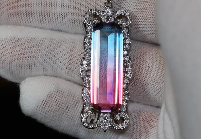 Necklaces Womens Necklace Aquamarine Diamond Necklace Blue Diamond Pendant Pink Diamond Pendant Pink Diamond Necklace Rectangle Necklace Lab Diamonds London