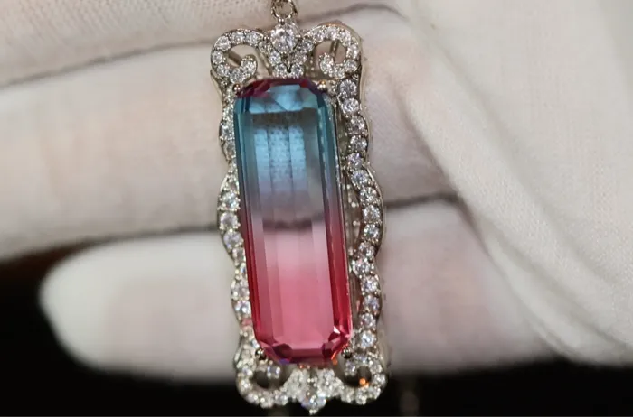 Necklaces Womens Necklace Aquamarine Diamond Necklace Blue Diamond Pendant Pink Diamond Pendant Pink Diamond Necklace Rectangle Necklace Lab Diamonds London