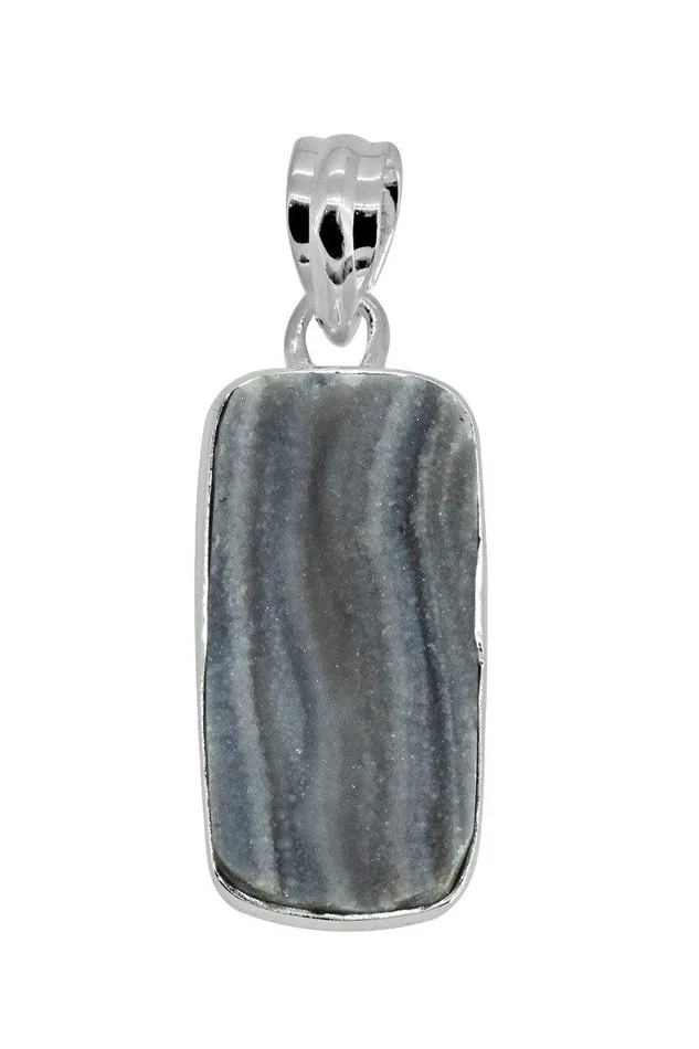 Necklaces YoTreasure 165 Desert Druzy Quartz Solid 925 Sterling Silver Chain Pendant Jewelry