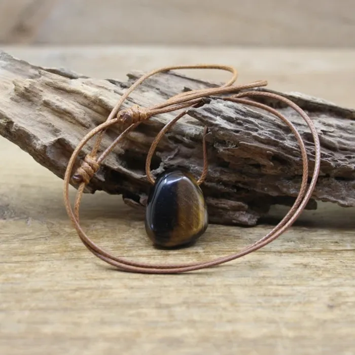 QingChengJewelry Store Necklaces Natural Stone Crystal Necklace