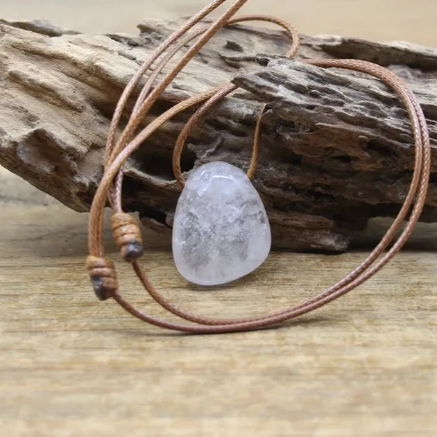 QingChengJewelry Store Necklaces Natural Stone Crystal Necklace
