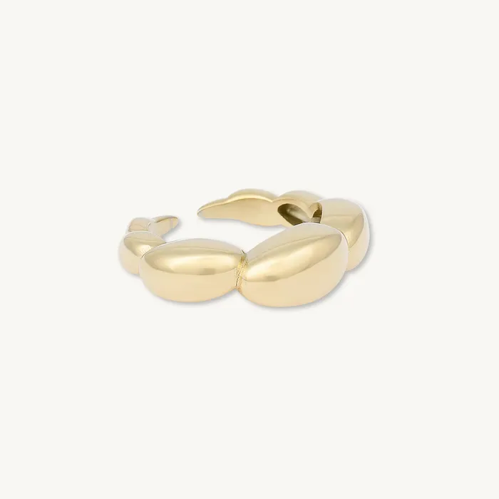 Rings Bubble Croissant Open Ring Camile Stone Rings Bubble Croissant Open Ring Camile Stone