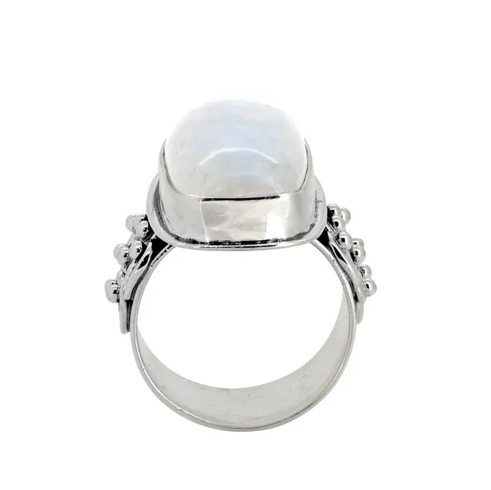 Rings Rainbow Moonstone Solid 925 Sterling Silver Ring YoTreasure