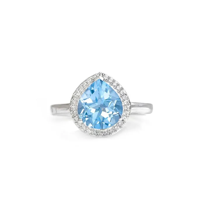 Rings YoTreasure 361 Ct Sky Blue Topaz Solid 925 Sterling Silver Ring Jewelry Rings YoTreasure 361 Ct Sky Blue Topaz Solid 925 Sterling Silver Ring Jewelry