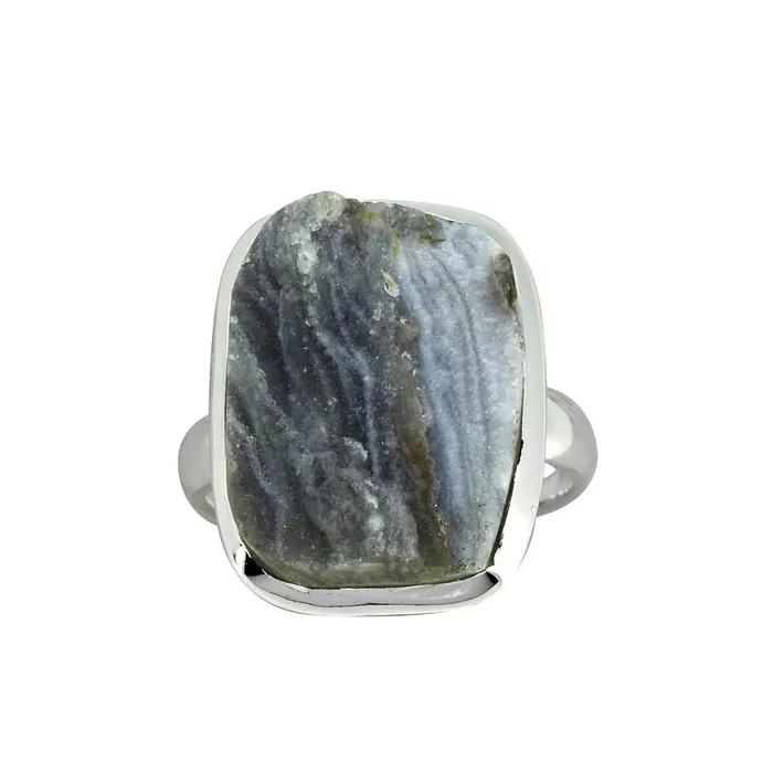 Rings YoTreasure Desert Druzy Solid 925 Sterling Silver Ring Jewelry