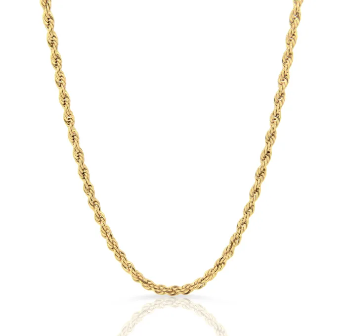 RONNIE GOLD ROPE CHAIN NECKLACE Mai Dsire Necklaces