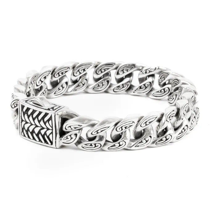 Ryan Christian Sari Cuban Link Bracelet 11mm Bracelets