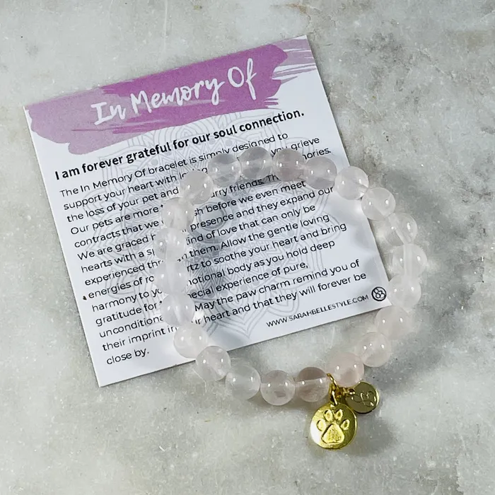 Sarah Belle Bracelets In Memory Of Pet Memorial Bracelet