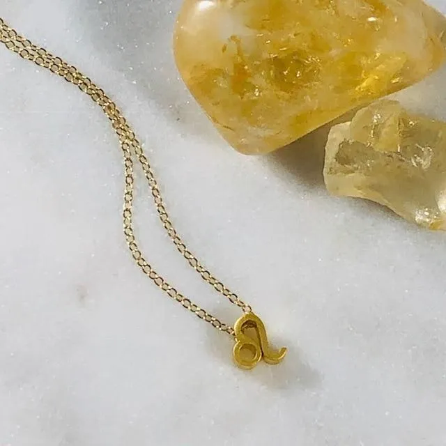 Sarah Belle Necklaces Leo Charm Necklace with Crystal
