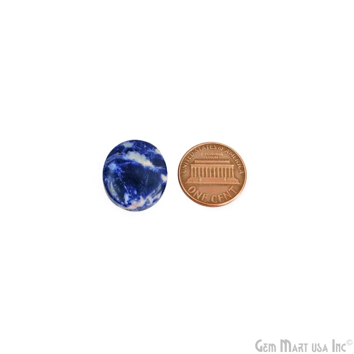 Sodalite Round Shape 20x18mm Loose Gemstone For Earring Pair GemMartUSA Earrings