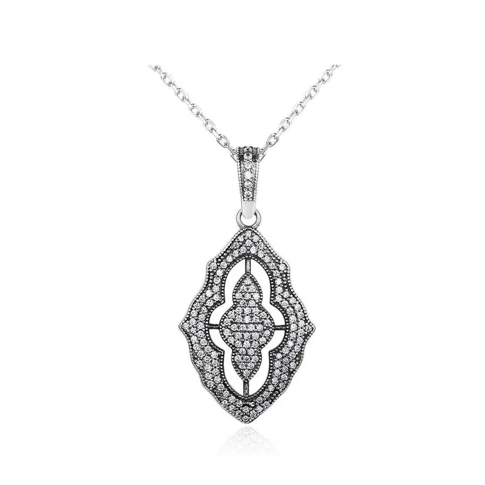 Solid 925 Sterling Silver Necklace Pendants Fashion Women Necklace Vintage Design Jewelry Personalized Jewel Necklaces Solid 925 Sterling Silver Necklace Pendants Fashion Women Necklace Vintage Design Jewelry Personalized Jewel Necklaces