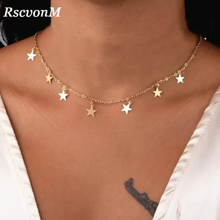 StarHeart Pendant Necklace for Women and Girls Chain Link in Gold SWEET T 52 Necklaces StarHeart Pendant Necklace for Women and Girls Chain Link in Gold SWEET T 52 Necklaces