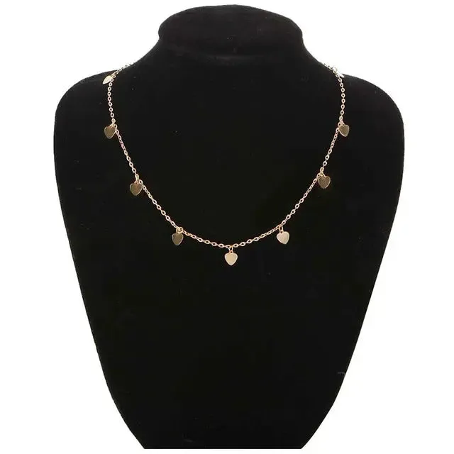 StarHeart Pendant Necklace for Women and Girls Chain Link in Gold SWEET T 52 Necklaces