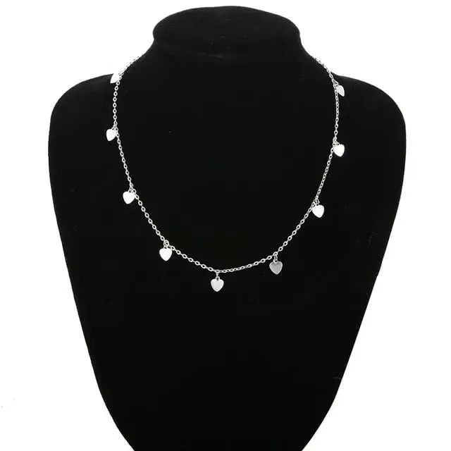 StarHeart Pendant Necklace for Women and Girls Chain Link in Gold SWEET T 52 Necklaces