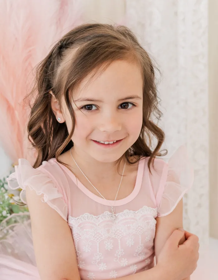 Sterling Silver Childrens Ballerina Necklace for Girls Cherished Moments Necklaces