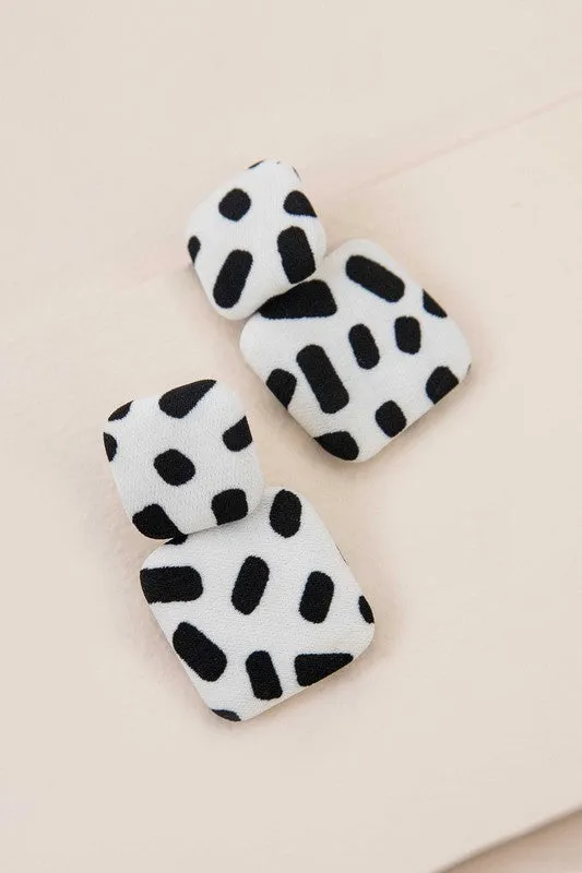 Textile Drop Earrings Lovoda Earrings