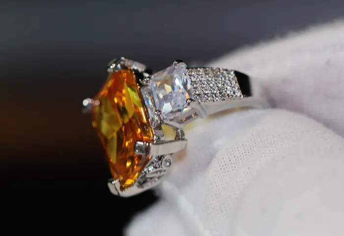 Three Stone Ring Yellow Diamond Ring Womens Engagement Ring Engagement Rings Lab Diamonds London Rings