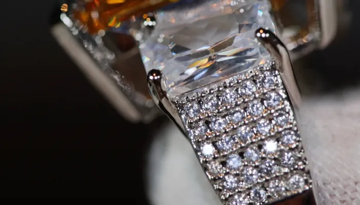 Three Stone Ring Yellow Diamond Ring Womens Engagement Ring Engagement Rings Lab Diamonds London Rings