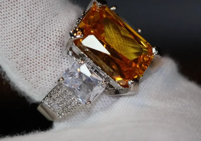 Three Stone Ring Yellow Diamond Ring Womens Engagement Ring Engagement Rings Lab Diamonds London Rings