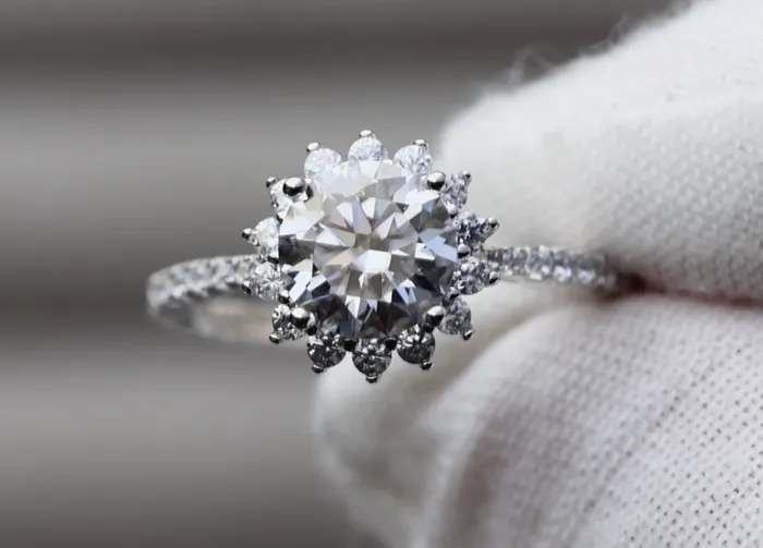 Womens Moissanite Engagement Ring Womens Lab Diamond Ring Lab Diamonds London Rings